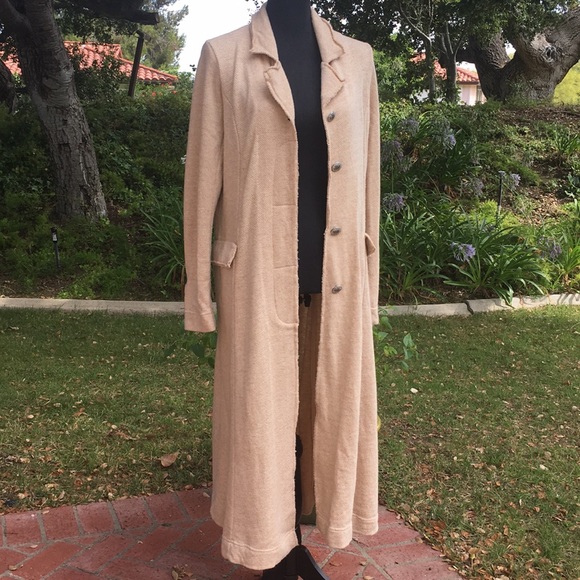Free People Jackets & Blazers - Free People Raw Hem Duster